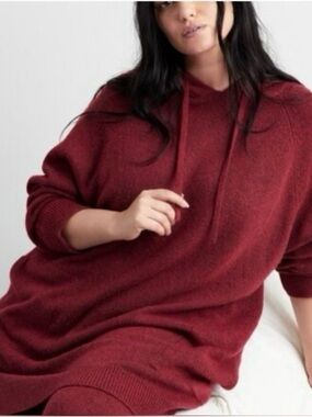 State of Day Women's Cozy Hooded Lounge Dress Tunic Hooded XL NWT